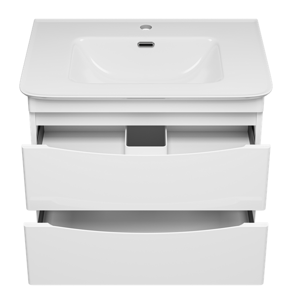 Изображение товара Тумба с умывальником Misty Мираж 70 / П-Мир-01070-011П2Я+RCW-140270WH