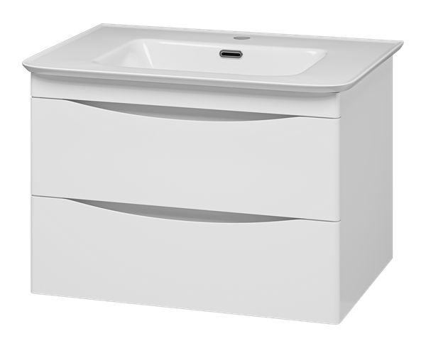 Изображение товара Тумба с умывальником Misty Мираж 70 / П-Мир-01070-011П2Я+RCW-140270WH