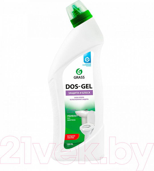 Изображение товара Чистящее средство для ванной комнаты Grass Dos Gel дезинфицирующий / 125436 (1л)