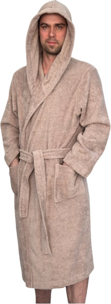 Изображение товара Халат Lilia Мужской махровый с капюшоном 25С-002М (р-р 44-46/182, бронзовый)