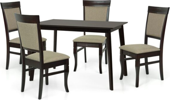 Изображение товара Обеденный стол Мир Ротанга Эдисон раскладной 110-140x70 / 23869v276 (19128)-1-1-1-1-1 (эспрессо)