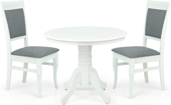 Изображение товара Обеденный стол Мир Ротанга Рольф 96.5см / 23869v276 (19128)-1-1-1-1-1-2-1-2-2-1 (белый)