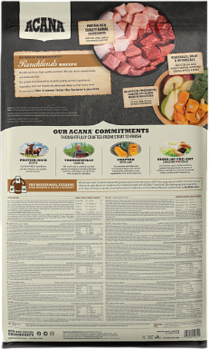 Изображение товара Сухой корм для собак Acana Ranchlands говядина, ягненок, свинина / 2235 (11.4кг)