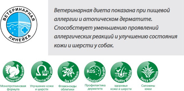 Изображение товара Влажный ветеринарный корм для собак Blitz Pets Dog Vetline Hypoallergenic индейка / 4121В (200г)