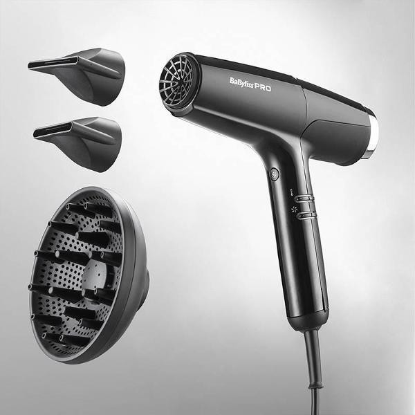 Изображение товара Профессиональный фен BaByliss Pro Falco Black And Silver BAB8550BE