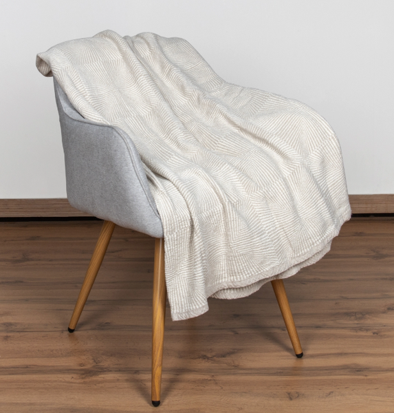 Изображение товара Плед Pole Kvetak (Беларускі лён) 210х190 22С155-ШР/у./л.с.уп. (330 Хрусталь 983/сорт 1)