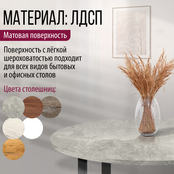 Изображение товара Столешница для стола Millwood D110x3.6 (бетон)