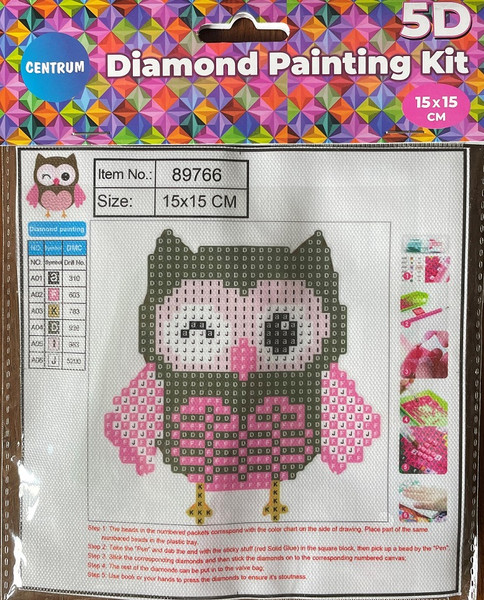 Изображение товара Набор алмазной вышивки Centrum Сова подмигивающая / 89766