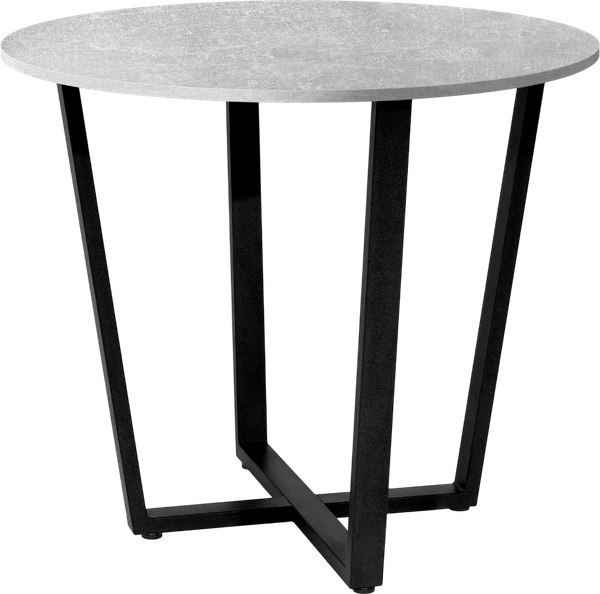 Изображение товара Обеденный стол Millwood Орлеан Л18 D90x1.8 (бетон/металл черный)