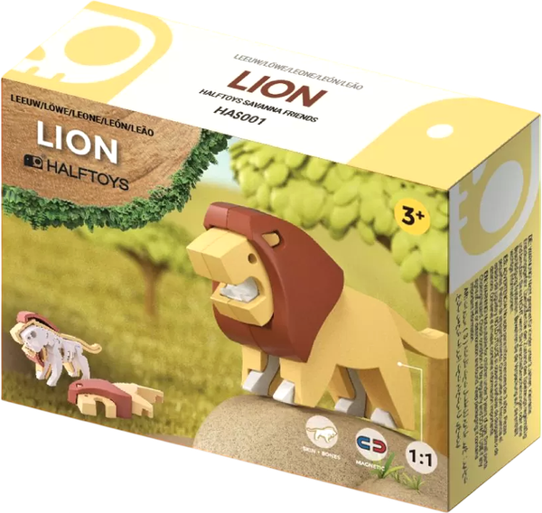Изображение товара Игрушка-конструктор Halftoys Animal Лев HAS001