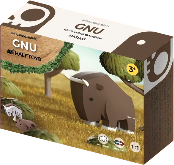 Изображение товара Игрушка-конструктор Halftoys Animal Гну HAS003