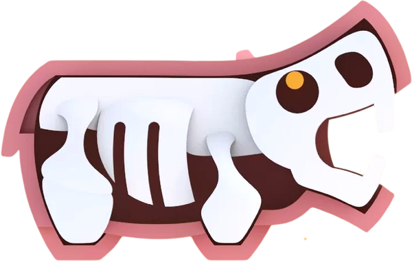 Изображение товара Игрушка-конструктор Halftoys Animal Бегемот HAS005