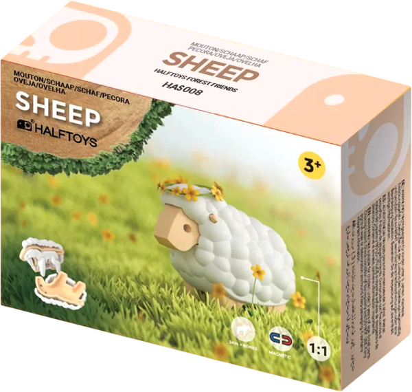 Изображение товара Игрушка-конструктор Halftoys Animal Овца HAS008