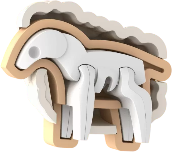 Изображение товара Игрушка-конструктор Halftoys Animal Овца HAS008