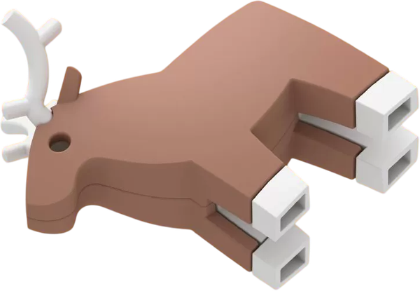 Изображение товара Игрушка-конструктор Halftoys Animal Олень HAS010