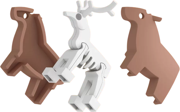 Изображение товара Игрушка-конструктор Halftoys Animal Олень HAS010