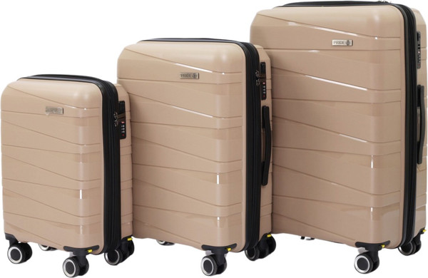 Изображение товара Чемодан на колесах PRIDE РР-201 (S, капучино)