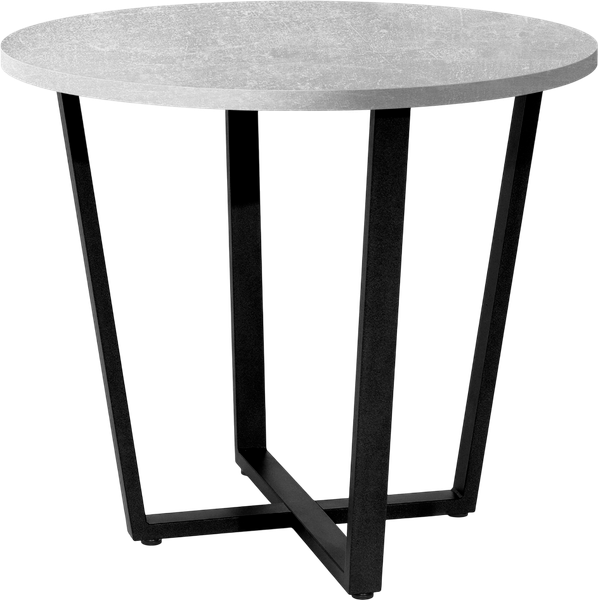 Изображение товара Обеденный стол Millwood Лофт Орлеан Л D90x75 (бетон/металл черный)