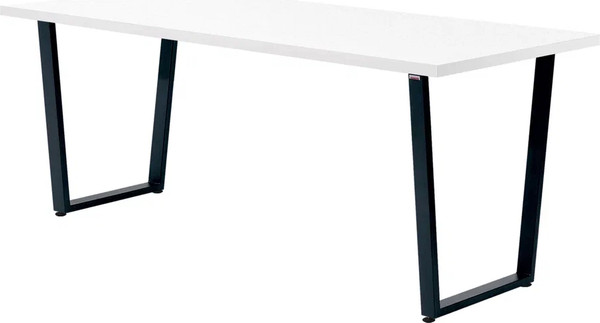 Изображение товара Обеденный стол Millwood Лофт Уэльс Л 160x80х75 (белый/металл черный)