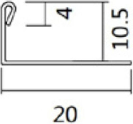 Изображение товара Профиль декоративный Profiling L10 (2.7м, золотой блеск)