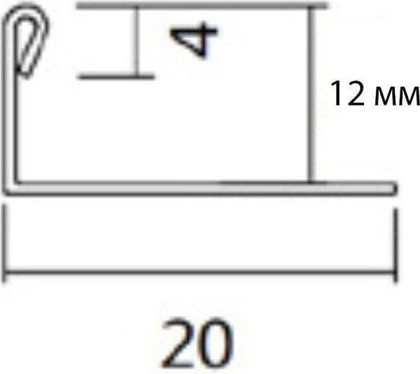 Изображение товара Профиль декоративный Profiling L12 (2.7м, золотой блеск)