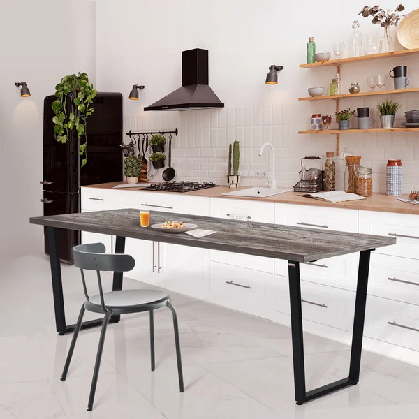 Изображение товара Обеденный стол Millwood Уэльс 180x80х75 (сосна пасадена/металл черный)