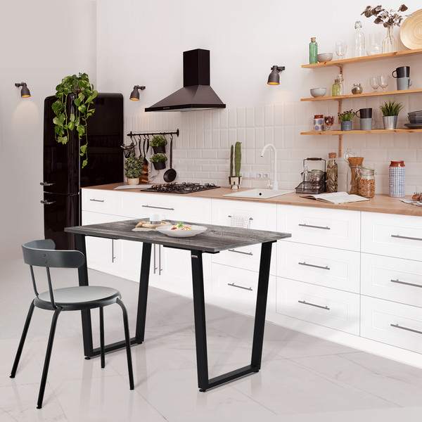 Изображение товара Обеденный стол Millwood Уэльс Л18 100x70х75 (сосна пасадена/металл черный)