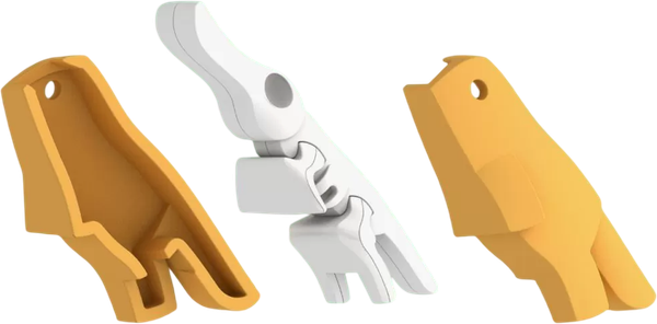 Изображение товара Игрушка-конструктор Halftoys Animal Утконос с диорамой HA012