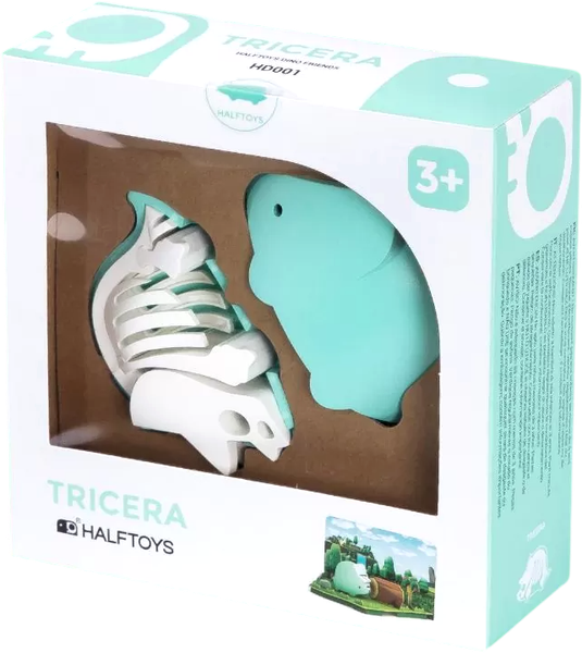 Изображение товара Игрушка-конструктор Halftoys Dino Трицера с диорамой HD001
