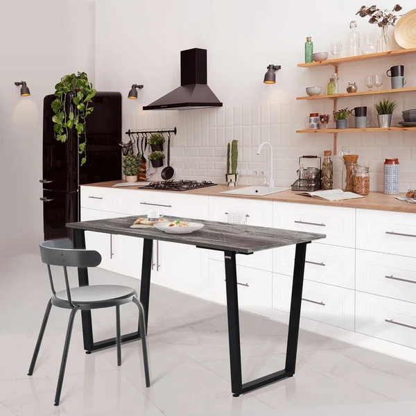 Изображение товара Обеденный стол Millwood Уэльс Л18 120x70х75 (сосна пасадена/металл черный)