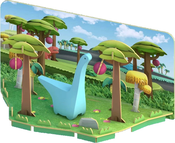 Изображение товара Игрушка-конструктор Halftoys Dino Дипло с диорамой HD003