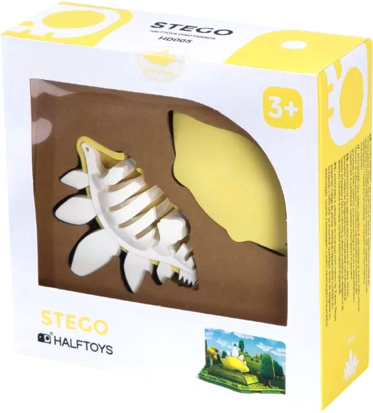 Изображение товара Игрушка-конструктор Halftoys Dino Стего с диорамой HD005