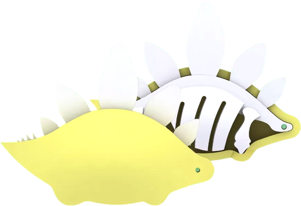 Изображение товара Игрушка-конструктор Halftoys Dino Стего с диорамой HD005