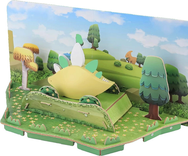 Изображение товара Игрушка-конструктор Halftoys Dino Стего с диорамой HD005