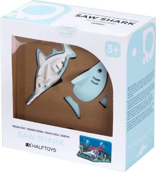 Изображение товара Игрушка-конструктор Halftoys Ocean Рыба-пила с диорамой HO001