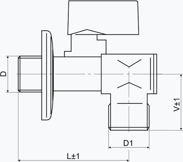 Изображение товара Вентильный кран Slovarm Угловой с фильтром ТЕ 66 FS DN 15x15 / 400214