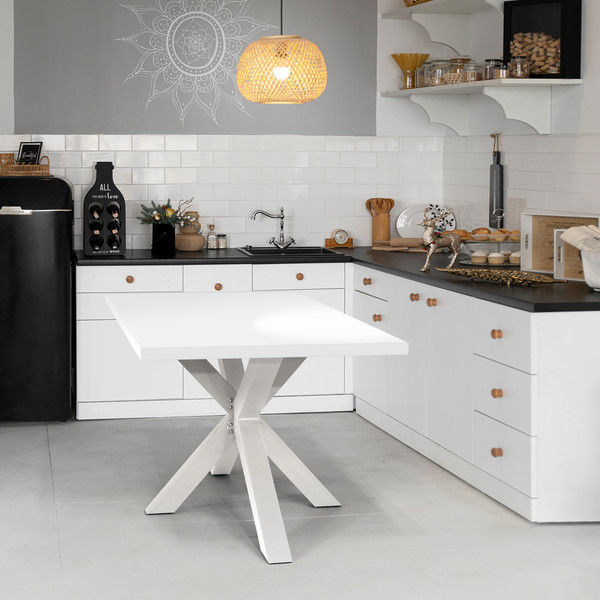 Изображение товара Обеденный стол Millwood Кейптаун 160x80x75 (белый/белый)