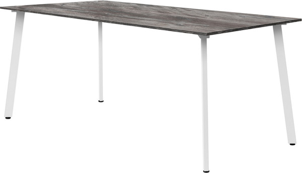 Изображение товара Обеденный стол Millwood Шанхай Л18 130x80х75 (сосна пасадена/металл белый)