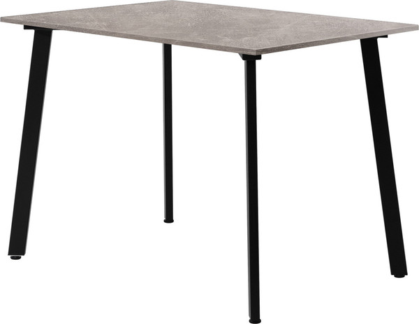 Изображение товара Обеденный стол Millwood Шанхай Л18 100x70х75 (бетон/металл черный)