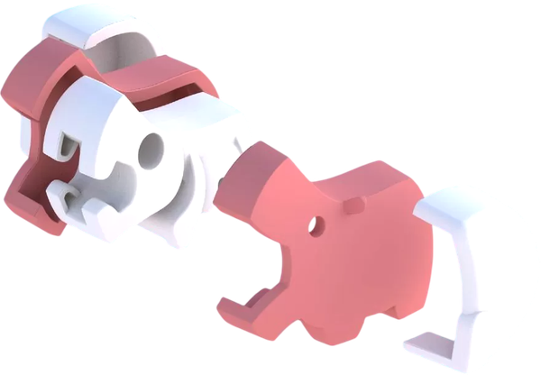 Изображение товара Игрушка-конструктор Halftoys Baby Animal Бегемот HAB005