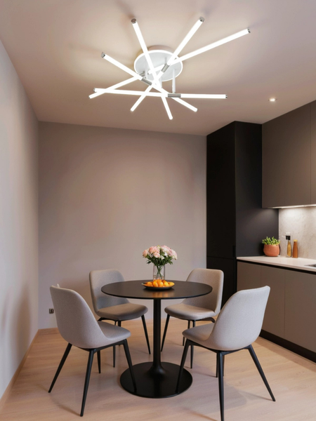 Изображение товара Потолочный светильник Mirastyle XL-80011B-5+1 WT+Nickel