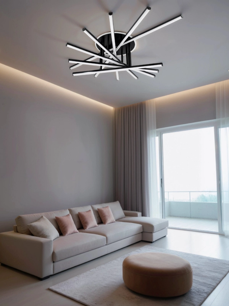 Изображение товара Потолочный светильник Mirastyle XL-70071/7+1 BK