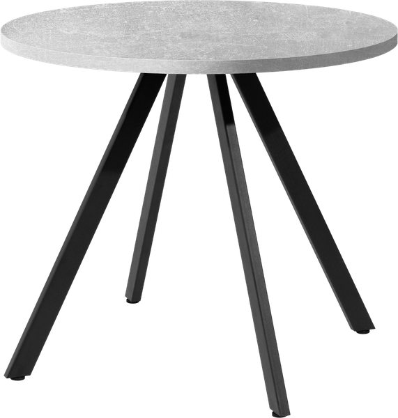 Изображение товара Обеденный стол Millwood Олесунн D90x90x75 (бетон/металл черный)