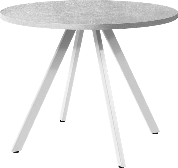 Изображение товара Обеденный стол Millwood Олесунн D100x100x75 (бетон/металл белый)