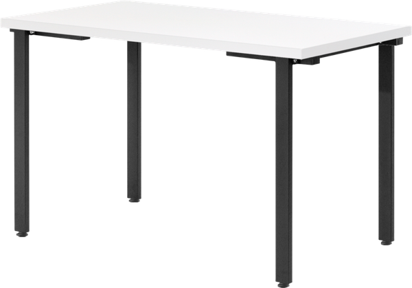 Изображение товара Обеденный стол Millwood Лофт Прага Л 120x70x75 (белый/металл черный)