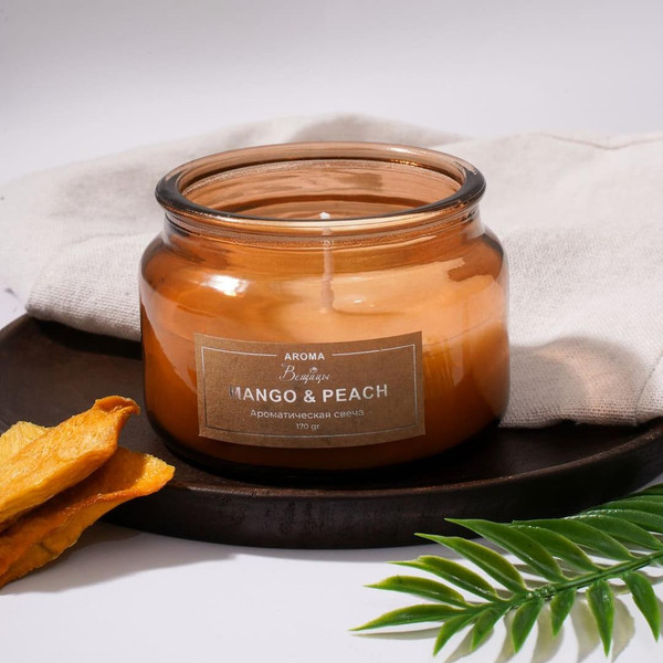 Изображение товара Свеча Вещицы Mango&Peach YJC-12