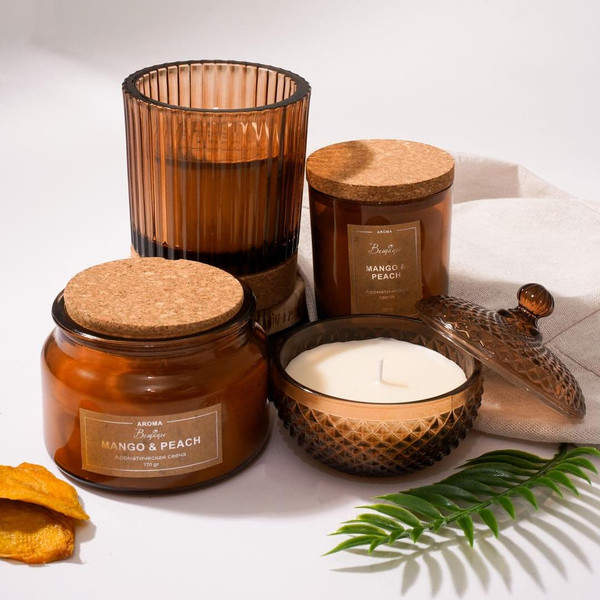 Изображение товара Свеча Вещицы Mango&Peach YJC-13