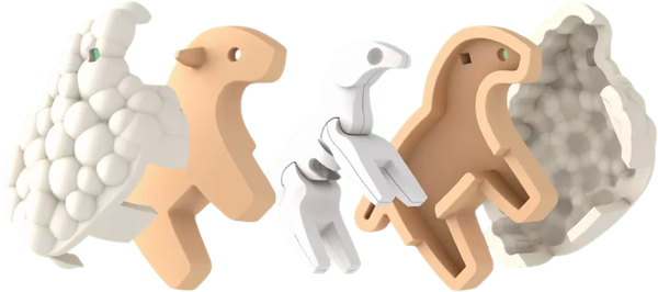 Изображение товара Игрушка-конструктор Halftoys Animal Овца с диорамой HA008