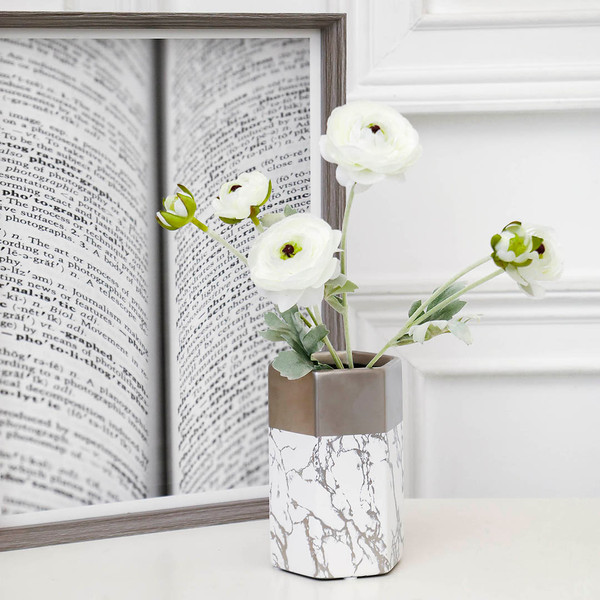 Изображение товара Ваза Вещицы Геометрия Cha24 (мрамор)