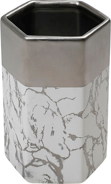 Изображение товара Ваза Вещицы Геометрия Cha24 (мрамор)